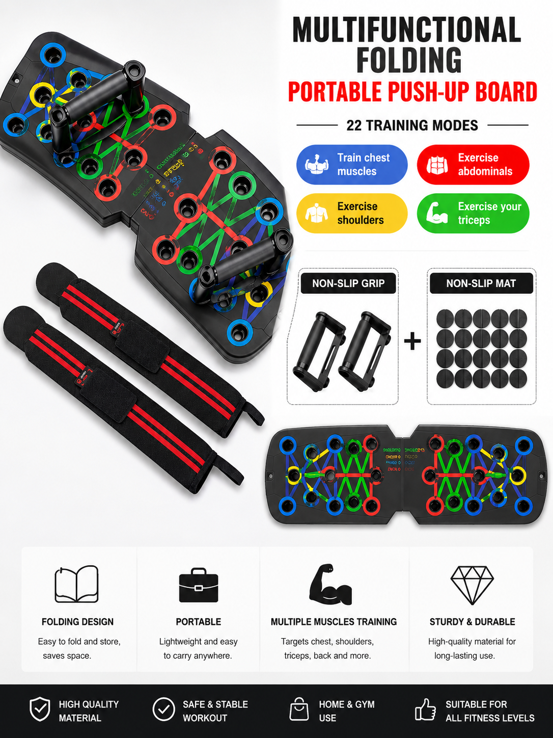 Home Multifunctional Push Up Training Board